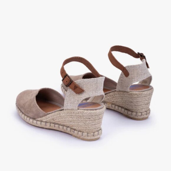 NEW VERBENAS WOT Wedges Malena Serraje Piedra 725 2j7 - Picture 6 of 9